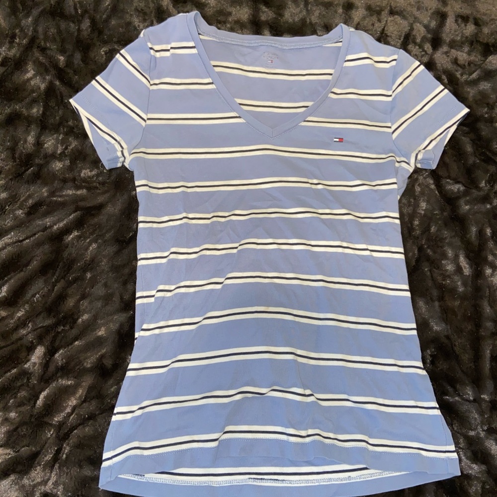 Purple striped Tommy Hilfiger t-shirt